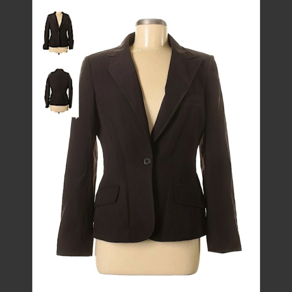 Womens 2piece brown pant suit Anne Klein size 8